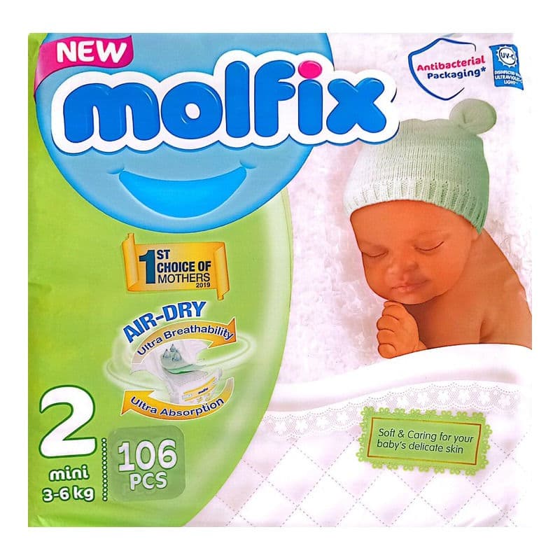 Molfix Diapers, Size 2 Mini