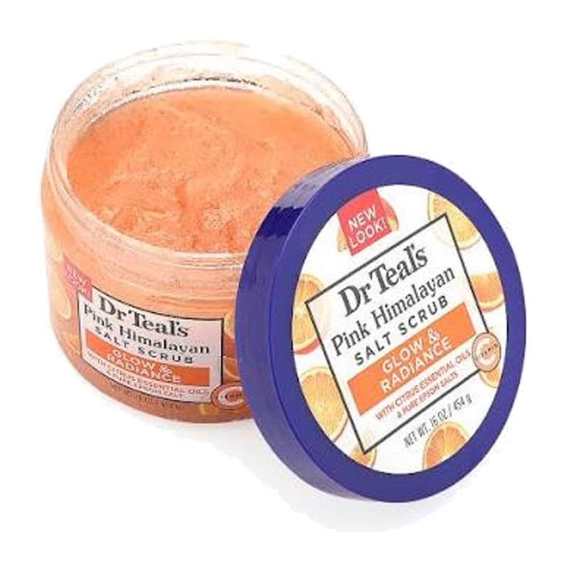 Dr Teal's Pink Himalayan Salt Scrub, Glow & Radiance