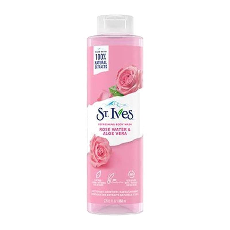 St. Ives Refreshing Body Wash, Rose Water & Aloe Vera