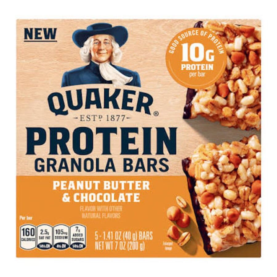 Quaker Protein Granola Bars, Peanut Butter & Chocolate